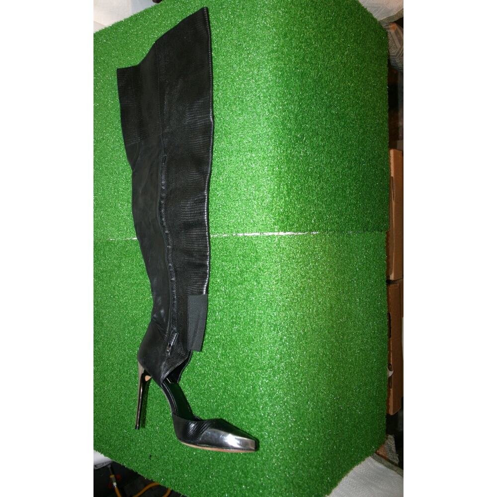 BCBG Max Azria Concorde Over the Knee Lizard Leather Boots 9 M